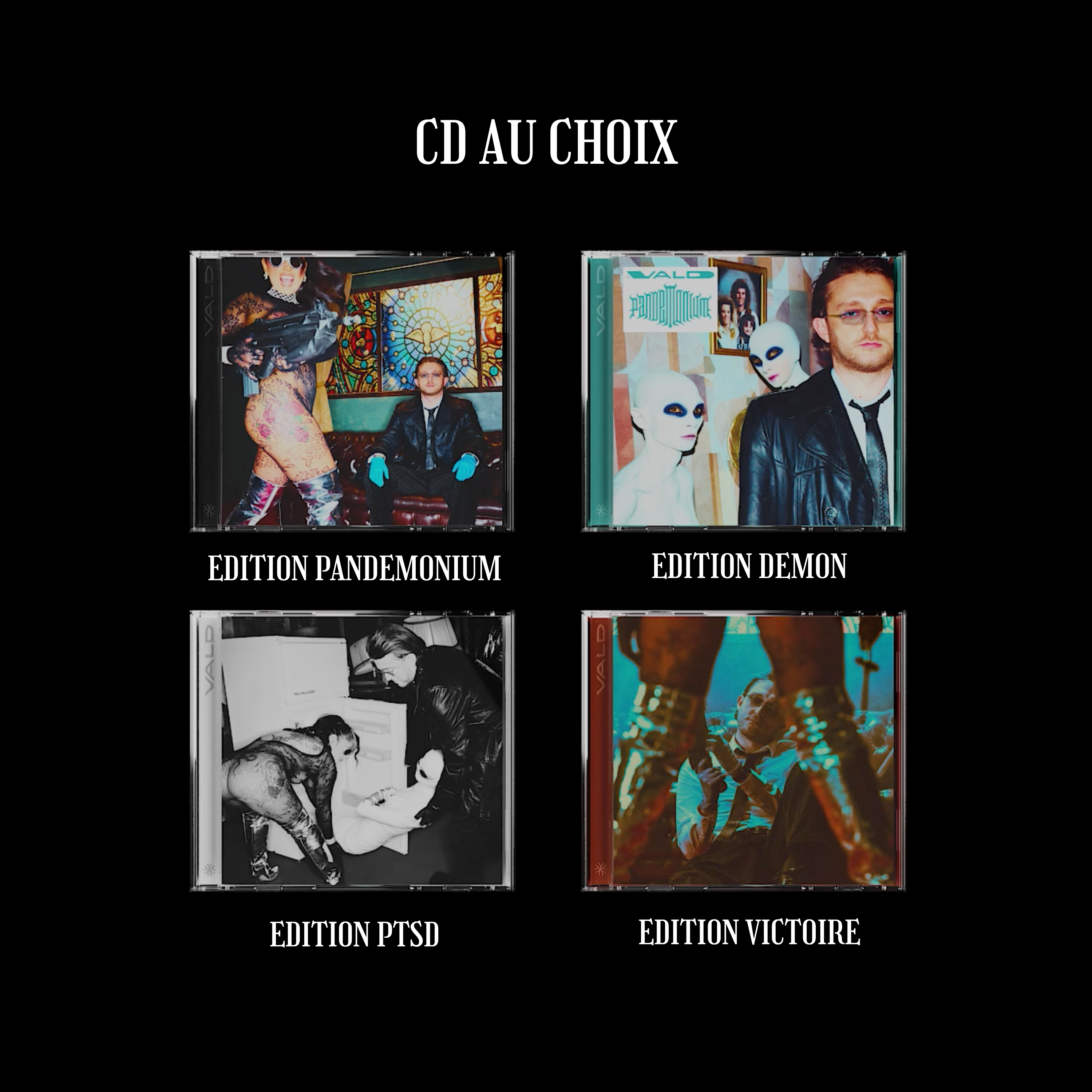 PACK T-SHIRT 2 + CD AU CHOIX
